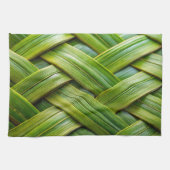 Linge De Cuisine Tissu de bambou vert frais (Horizontal)