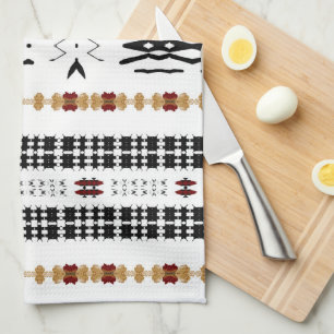 Linge De Cuisine Tissu de boue tribal  