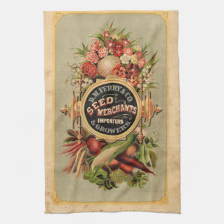 Linge De Cuisine Tissu de thé Catalogue de graines anciennes DM Fer