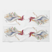 Linge De Cuisine Tissu junior de plat de coq de Key West (Horizontal)