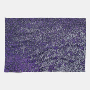 Linge De Cuisine Tissu métallique rouillé foncé Royal violet Abstra