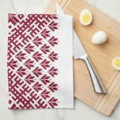 Linge De Cuisine Tissu traditionnel motif continu letton (Quart Plié)