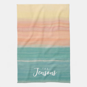 Linge De Cuisine Tissus papier art coucher de soleil conception per