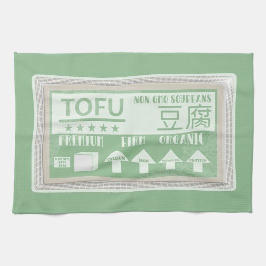 Linge De Cuisine Tofu Pop art emballage alimentaire (Horizontal)