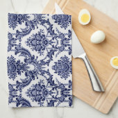 Linge De Cuisine Toile bleu (Quart Plié)