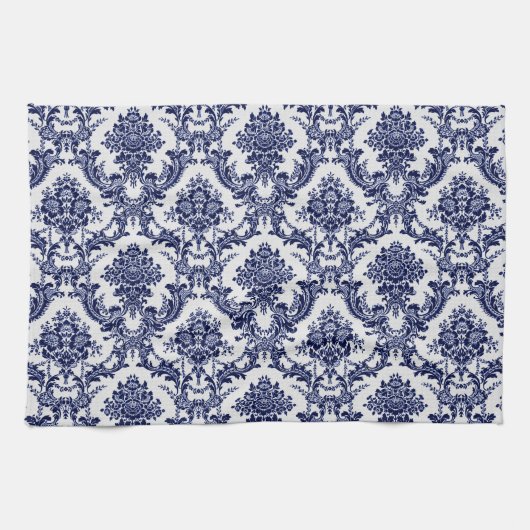 Linge De Cuisine Toile bleu (Horizontal)