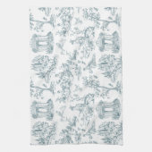 Linge De Cuisine Toile bleue et blanche (Vertical)