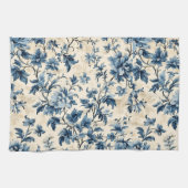 Linge De Cuisine Toile Bleue Pays Français (Horizontal)