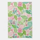 Linge De Cuisine Toile de cuisine cousue blanc aquarelle (Vertical)