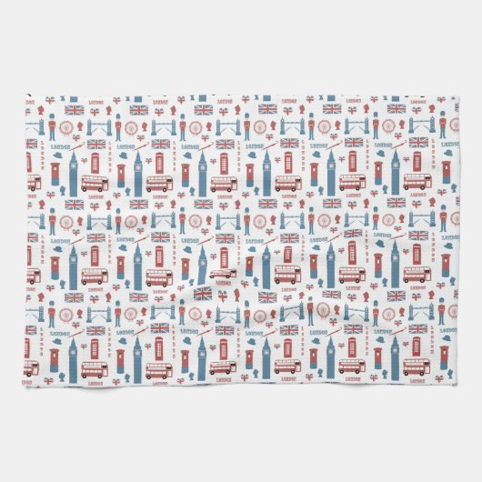 Linge De Cuisine Toile de thé londonienne (Horizontal)