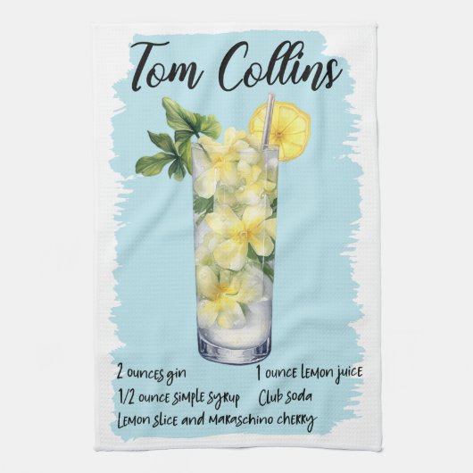 Linge De Cuisine Tom Collins Cocktail Recette (Vertical)