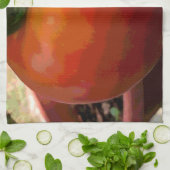 Linge De Cuisine Tomate Rouge (Plié)