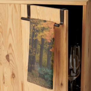 Linge De Cuisine Tombe Feuilles Tulipes peupliers