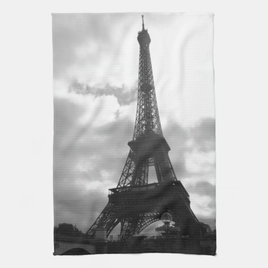 Linge De Cuisine Ton noir de Tour Eiffel (Vertical)
