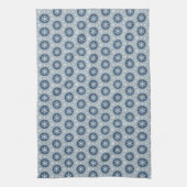 LINGE DE CUISINE TONS BLEU & BLANC FLAKES D'HIVER (Vertical)