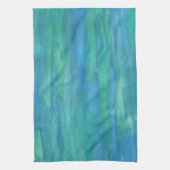 Linge De Cuisine Tons bleu et vert de la Terre (Vertical)