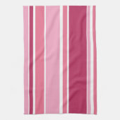 Linge De Cuisine Tons de rayures roses (Vertical)