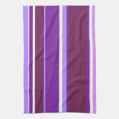 Linge De Cuisine Tons de rayures violettes (Vertical)