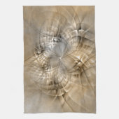 Linge De Cuisine Tons Terre Abstrait Art fractal moderne Texture (Vertical)