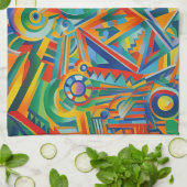 Linge De Cuisine Topeka Art Guild Abstrait (Plié)