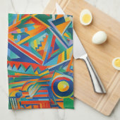 Linge De Cuisine Topeka Art Guild Abstrait (Quart Plié)