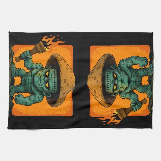 Linge De Cuisine Torch & Temper – Conception de bête champignon (Horizontal)