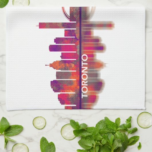 Linge De Cuisine Toronto Skyline (Plié)