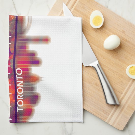 Linge De Cuisine Toronto Skyline (Quart Plié)