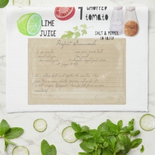 Linge De Cuisine Torrchon de cuisine avec recette patrimoniale