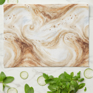 Linge De Cuisine Torsades au latte de pêche et de citrouille