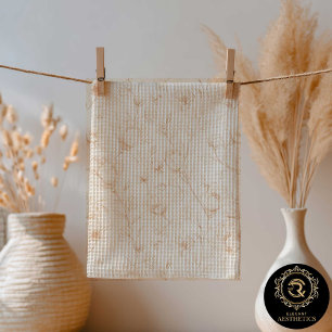 Linge De Cuisine Torse de cuisine fleur sauvage neutre minimaliste