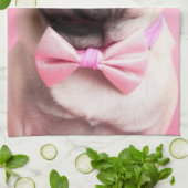 Linge De Cuisine Torse de cuisine pour amateur de Pug mignon (Plié)