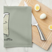 Linge De Cuisine Tortilla grillée par Mexicain de Quesadilla avec (Quart Plié)