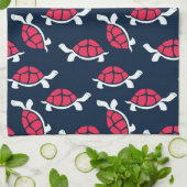 Linge De Cuisine Tortue à thème foncé (Plié)
