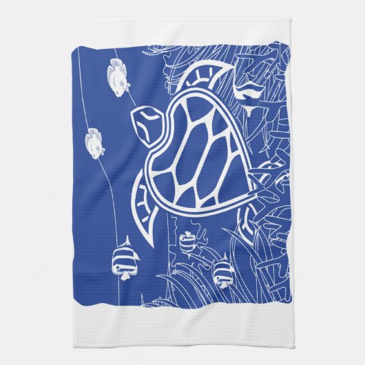 Linge De Cuisine Tortue de bleu d'Hawaï (Vertical)