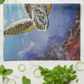 Linge De Cuisine Tortue de mer (Plié)