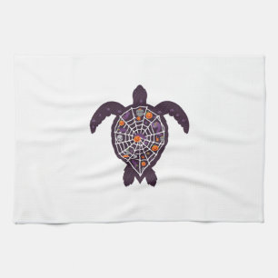 Linge De Cuisine Tortue de mer Halloween Toile d'araignée Citrouill