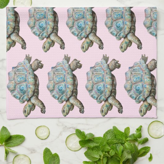Linge De Cuisine Tortue grincheuse - (Plié)