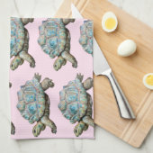 Linge De Cuisine Tortue grincheuse - (Quart Plié)