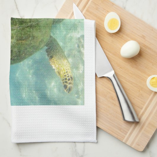 Linge De Cuisine Tortue Hawaii Honu (Quart Plié)