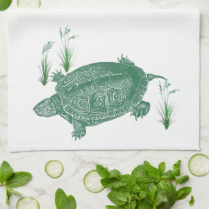 Linge De Cuisine Tortue marine verte