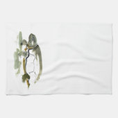 Linge De Cuisine Tortue, Sumi-e traditionnel en couleurs (Horizontal)