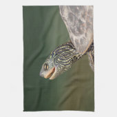 Linge De Cuisine Tortue sur La Chute (Vertical)