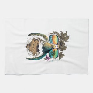 Linge De Cuisine Tortue Tortues de mer hawaïennes Hawaï Plage Palmi