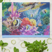 Linge De Cuisine Tortue verte de mer (Plié)