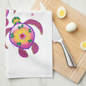 Linge De Cuisine Tortues de Honu hawaïennes tropicales (Quart Plié)