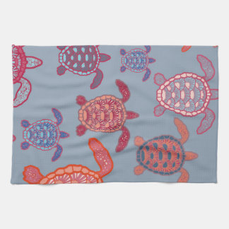 Linge De Cuisine tortues de mer colorées
