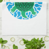 Linge De Cuisine Tortues marines, recyclage (Plié)