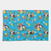 Linge De Cuisine Toucan et fleurs tropicales (Horizontal)