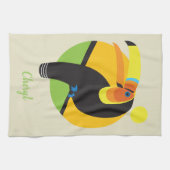 Linge De Cuisine Toucan Rainforest Tropical Bird Art (Horizontal)